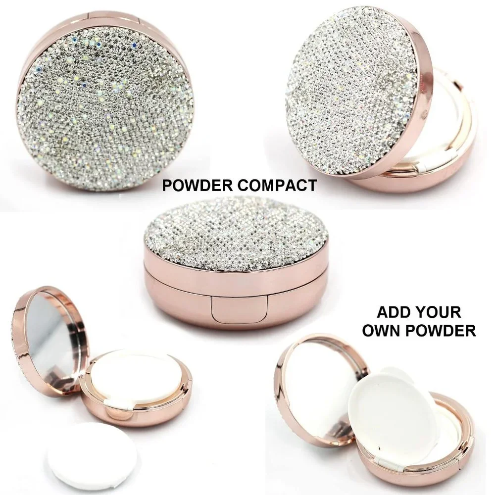 NWT Sparkling Crystal Rhinestone Bling Silver Stocking Stuffers Makeup B… - Picture 13 of 17